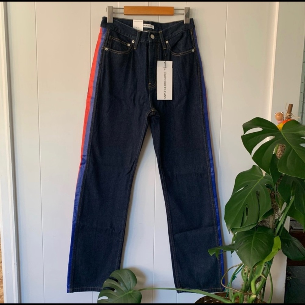 New Calvin Klein American Classics Stripe Jeans